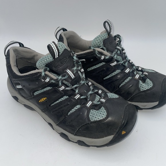 Keen Shoes - Keen Shoes Womens 8.5 Voyageur Athletic Hiking Sneakers Green Leather Lace Up